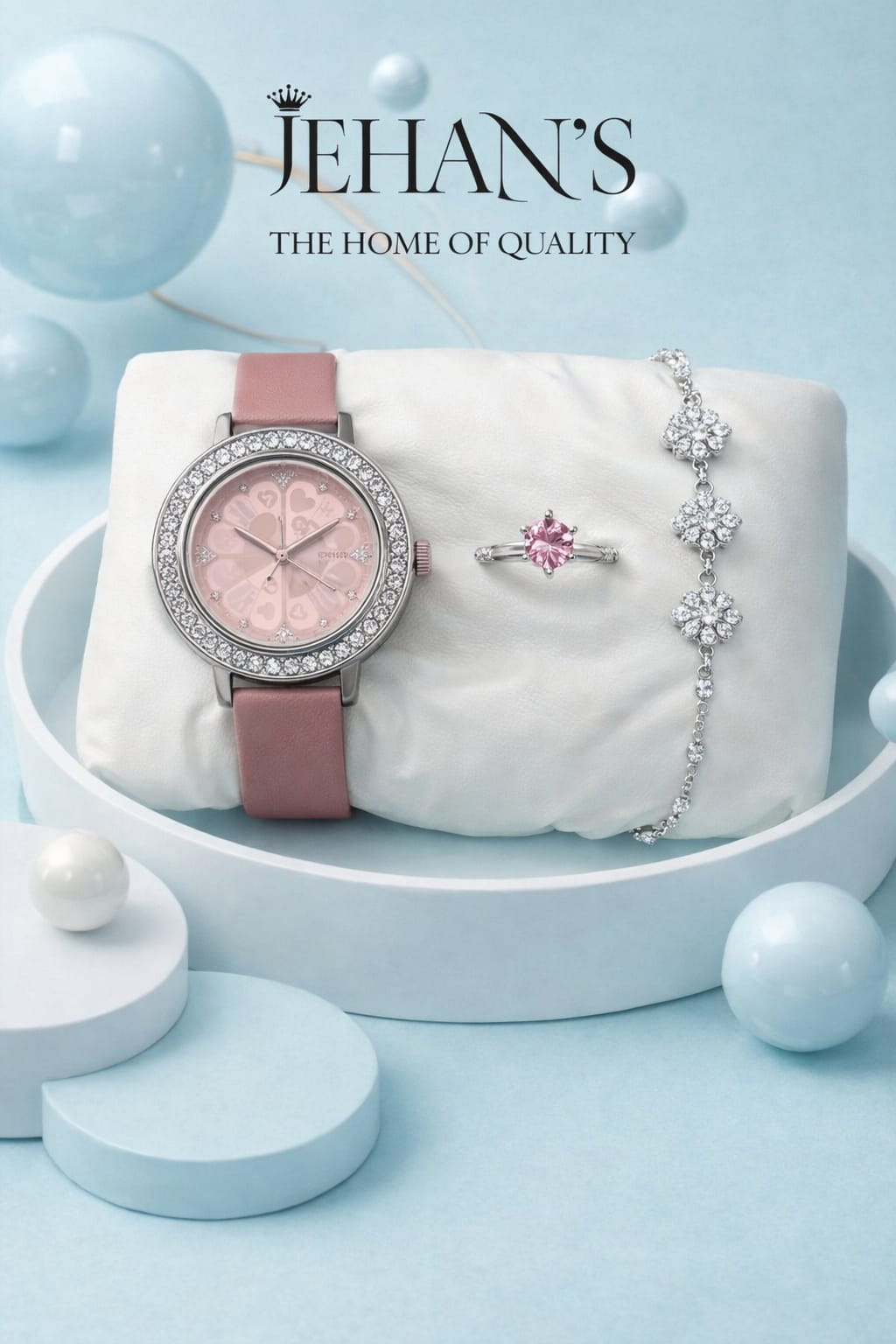 JEHAN’S Luxury Watch & Jewelry Gift Set