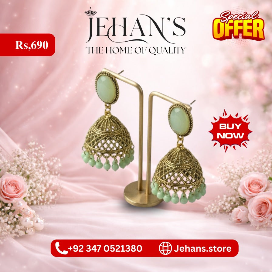 Jhumka Earrings Traditional Oxidized   Multi Color Collection