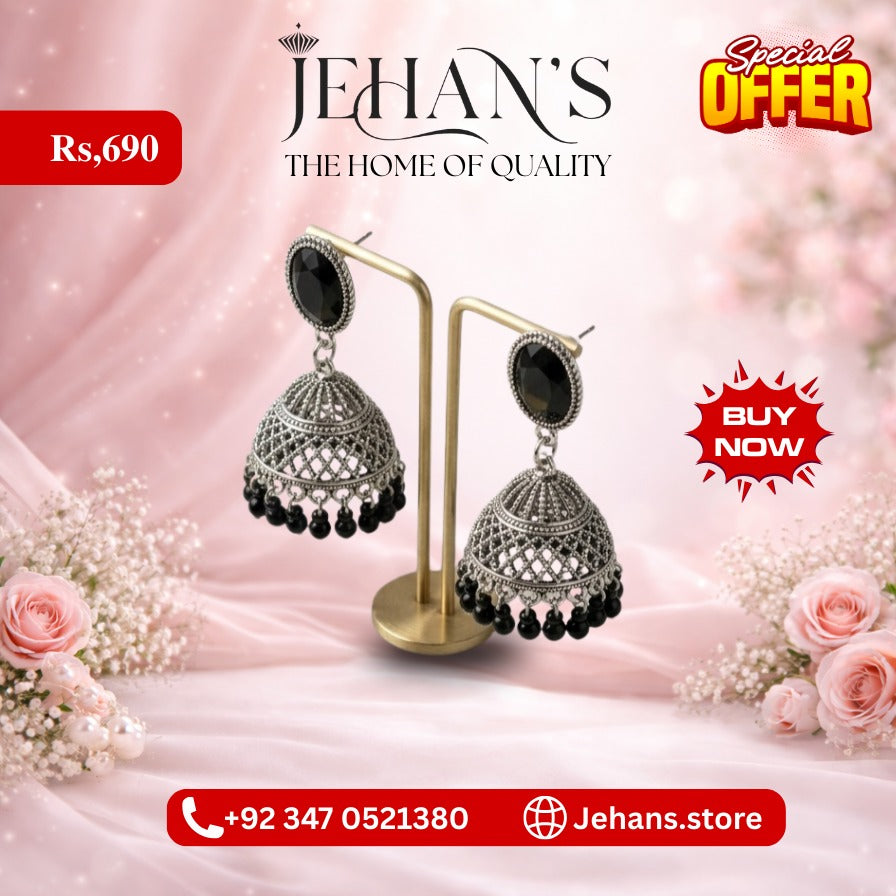 Jhumka Earrings Traditional Oxidized   Multi Color Collection